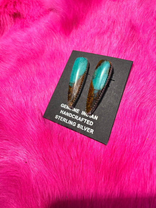 Chrysocolla Stud earrings