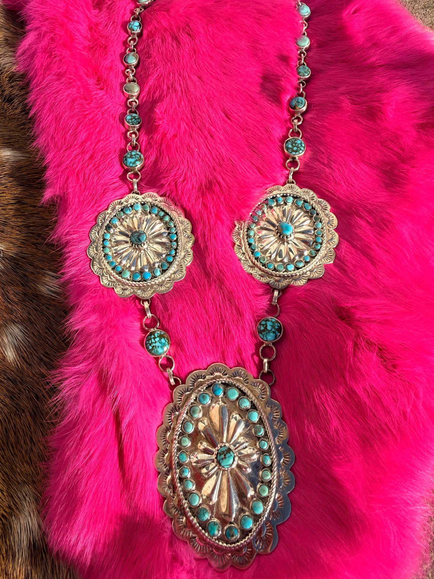 Cluster Concho Necklace
