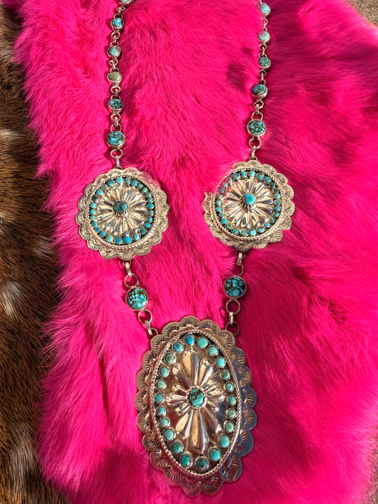 Cluster Concho Necklace