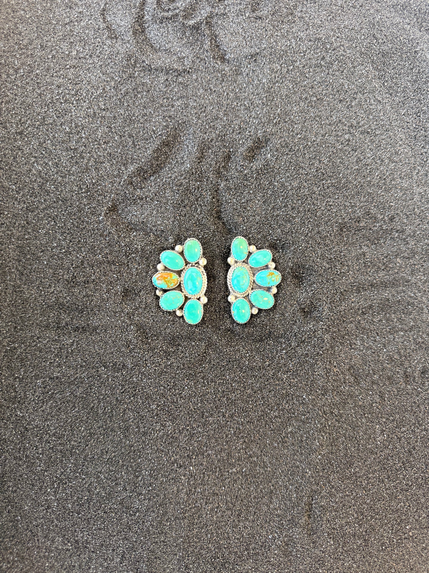 Half Cluster Post Earrings