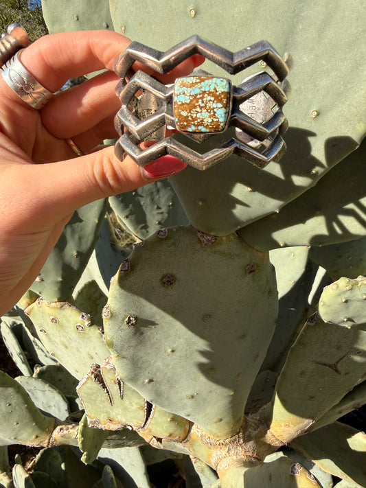 #8 turquoise tiffs cast cuff