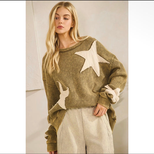 Starlight Waffle Knit Pullover