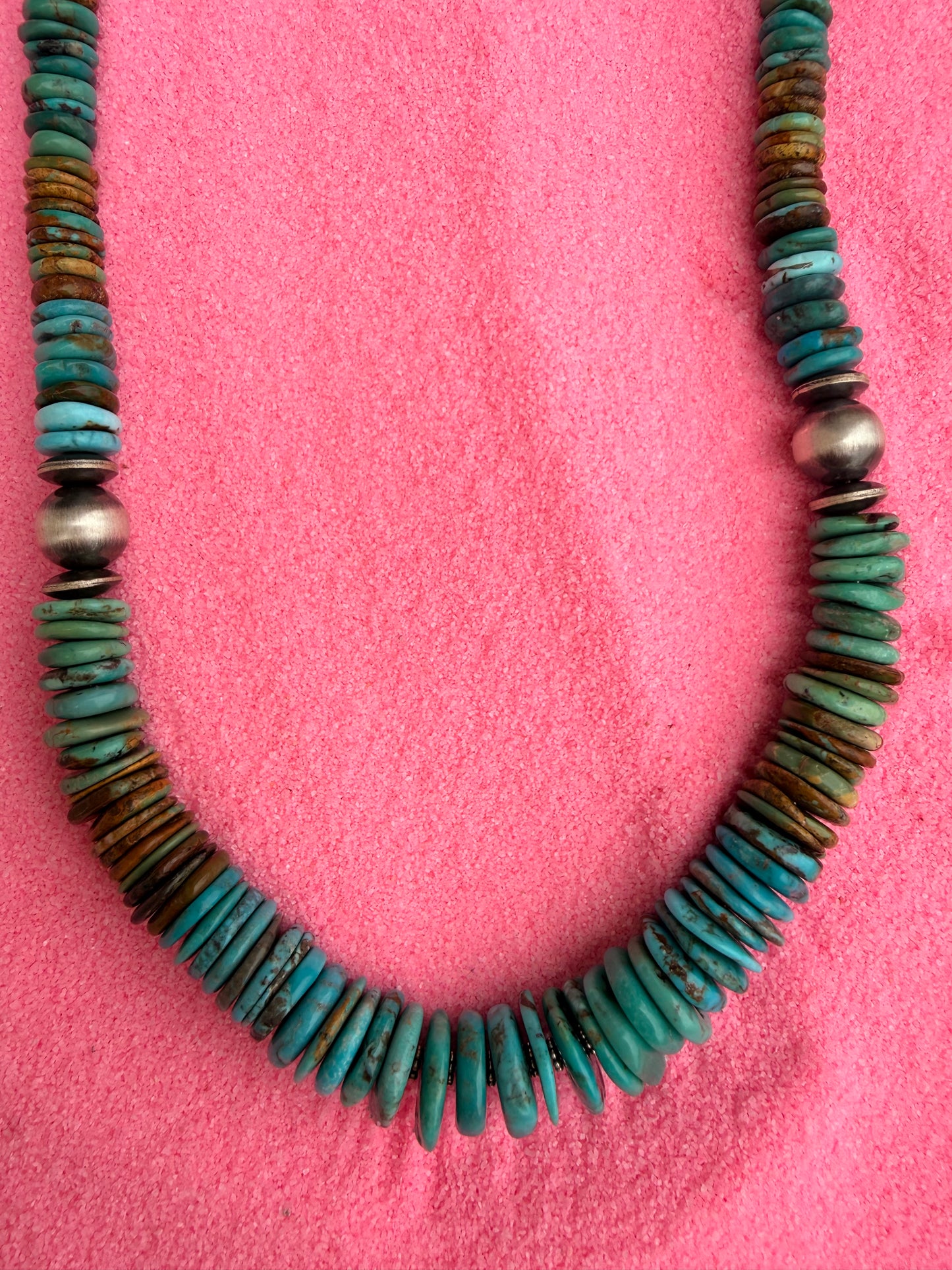 Kingmen Turquoise Beaded Necklace