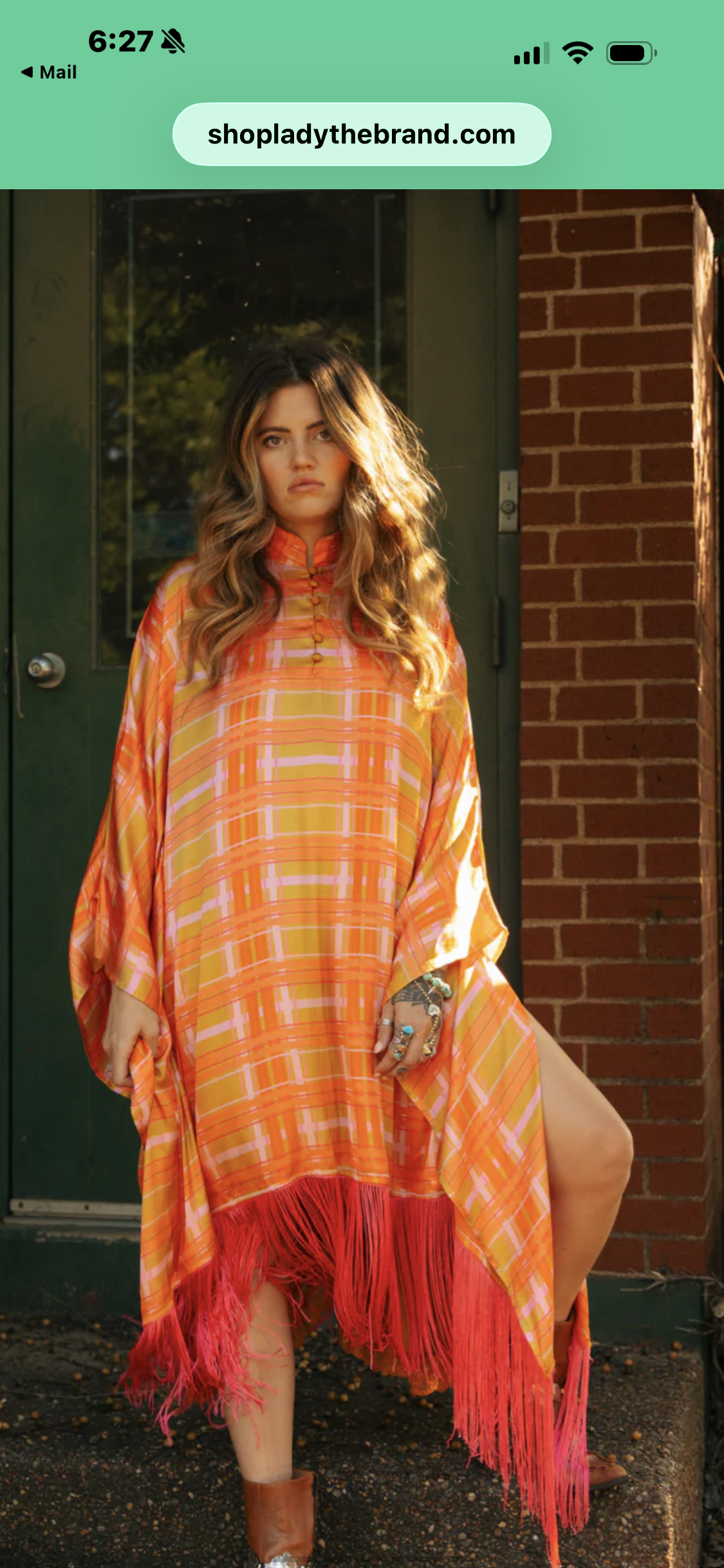 Laire Fringe kaftan