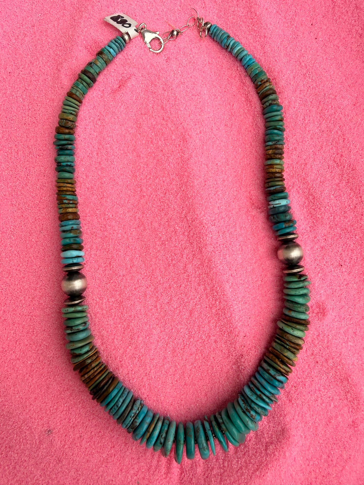 Kingmen Turquoise Beaded Necklace