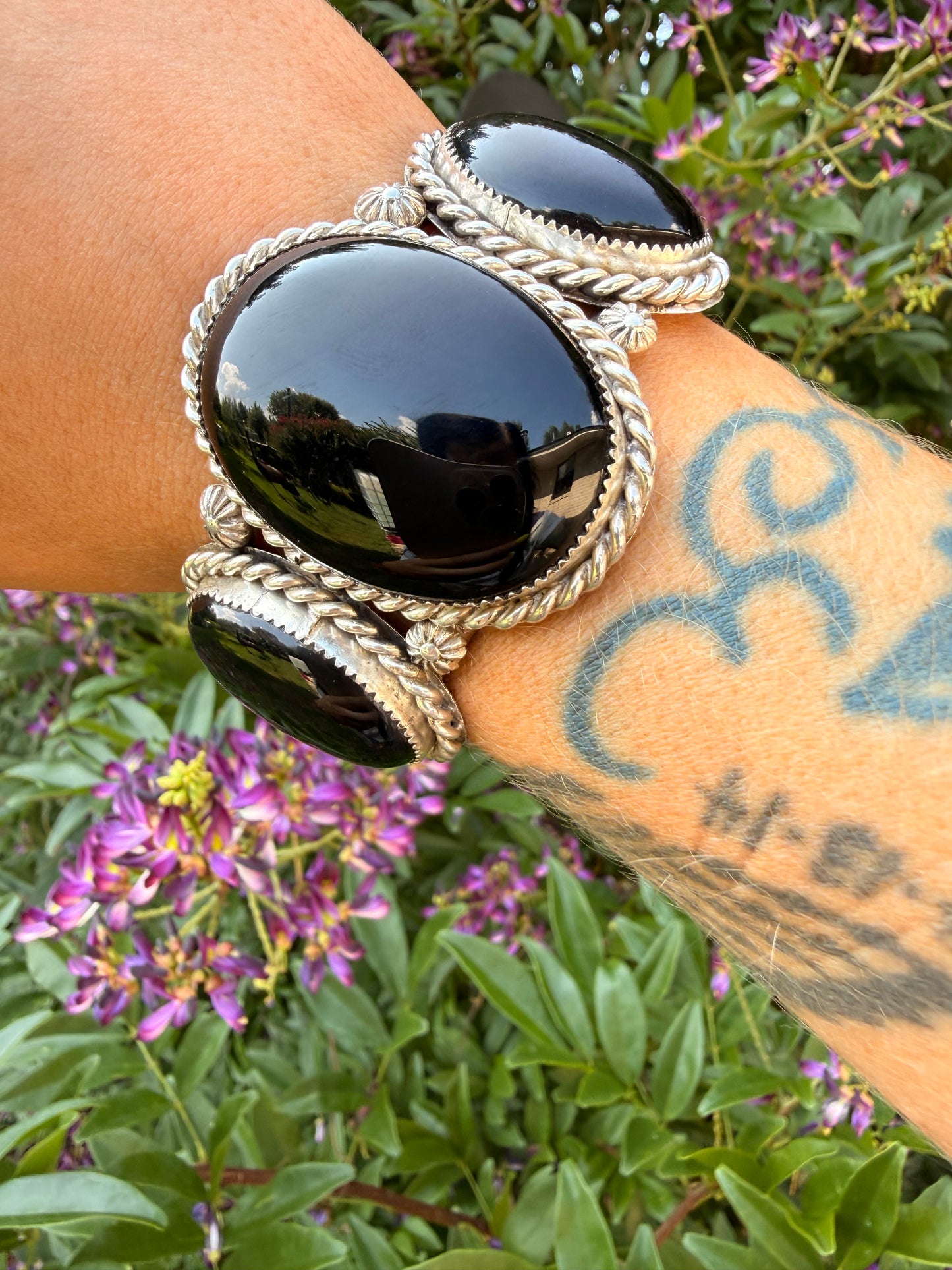 GIANT Black Onyx Cuff