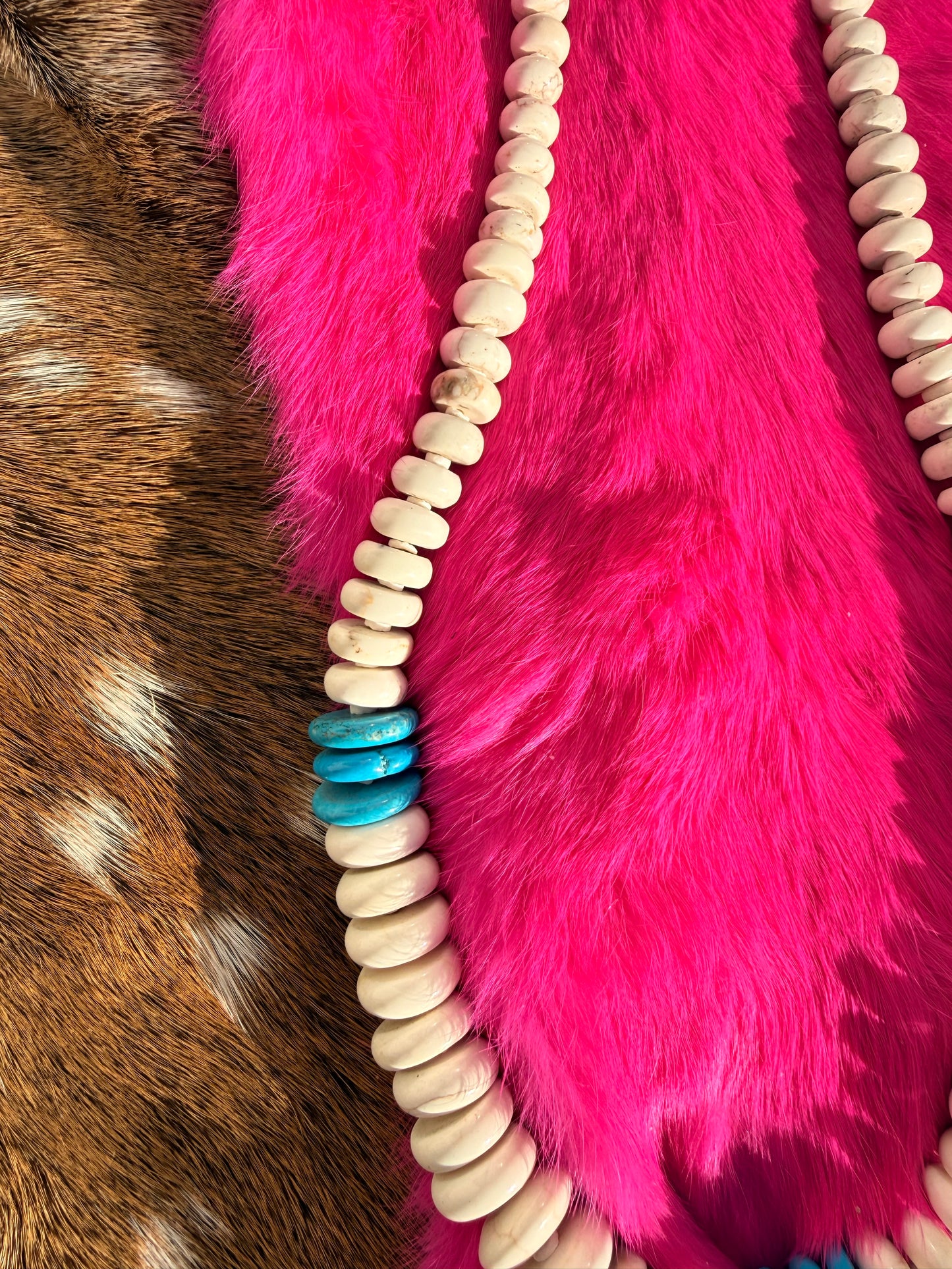 Turquoise beaded necklace