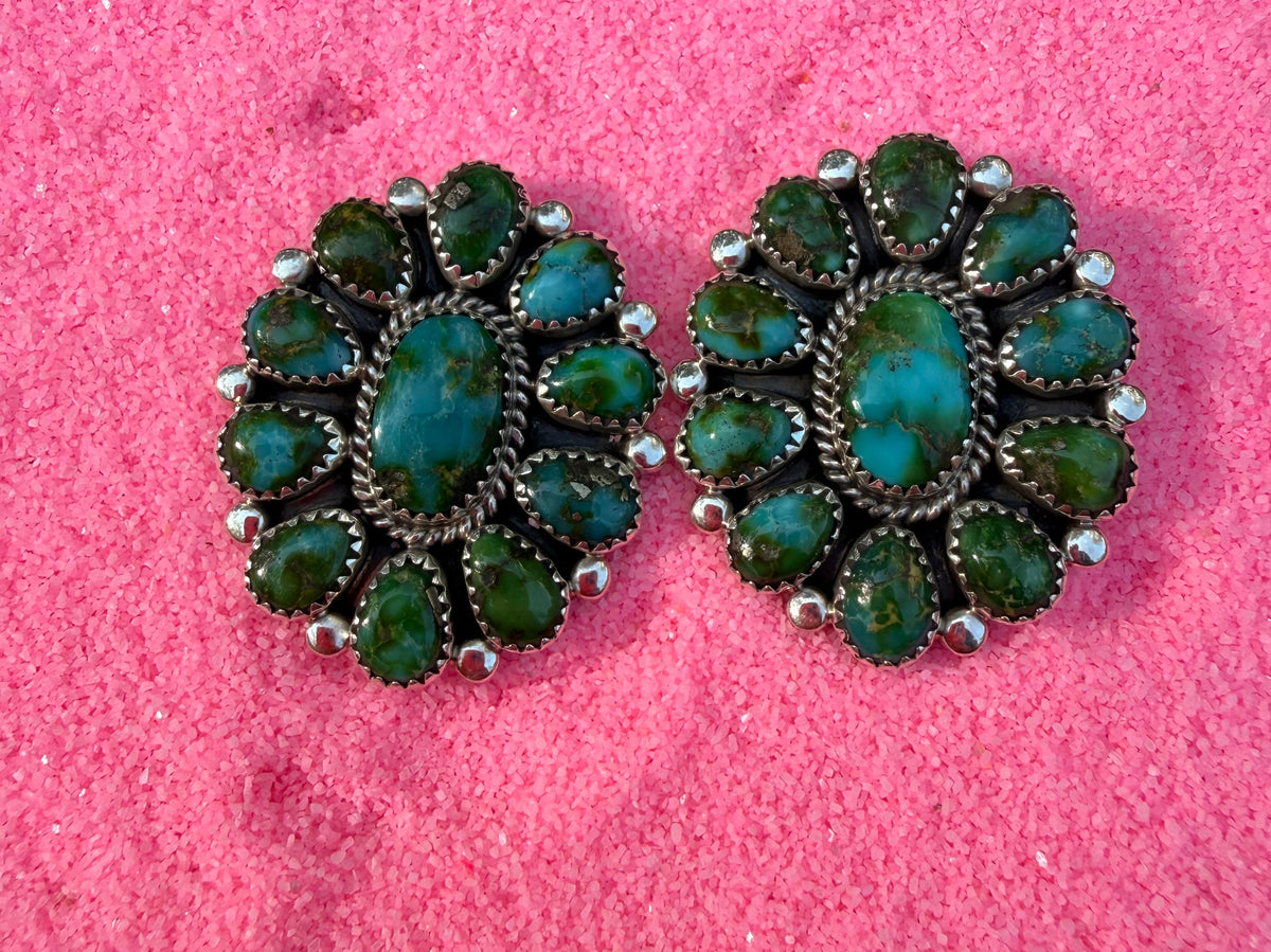 Cluster Post Sonoran Gold earrings