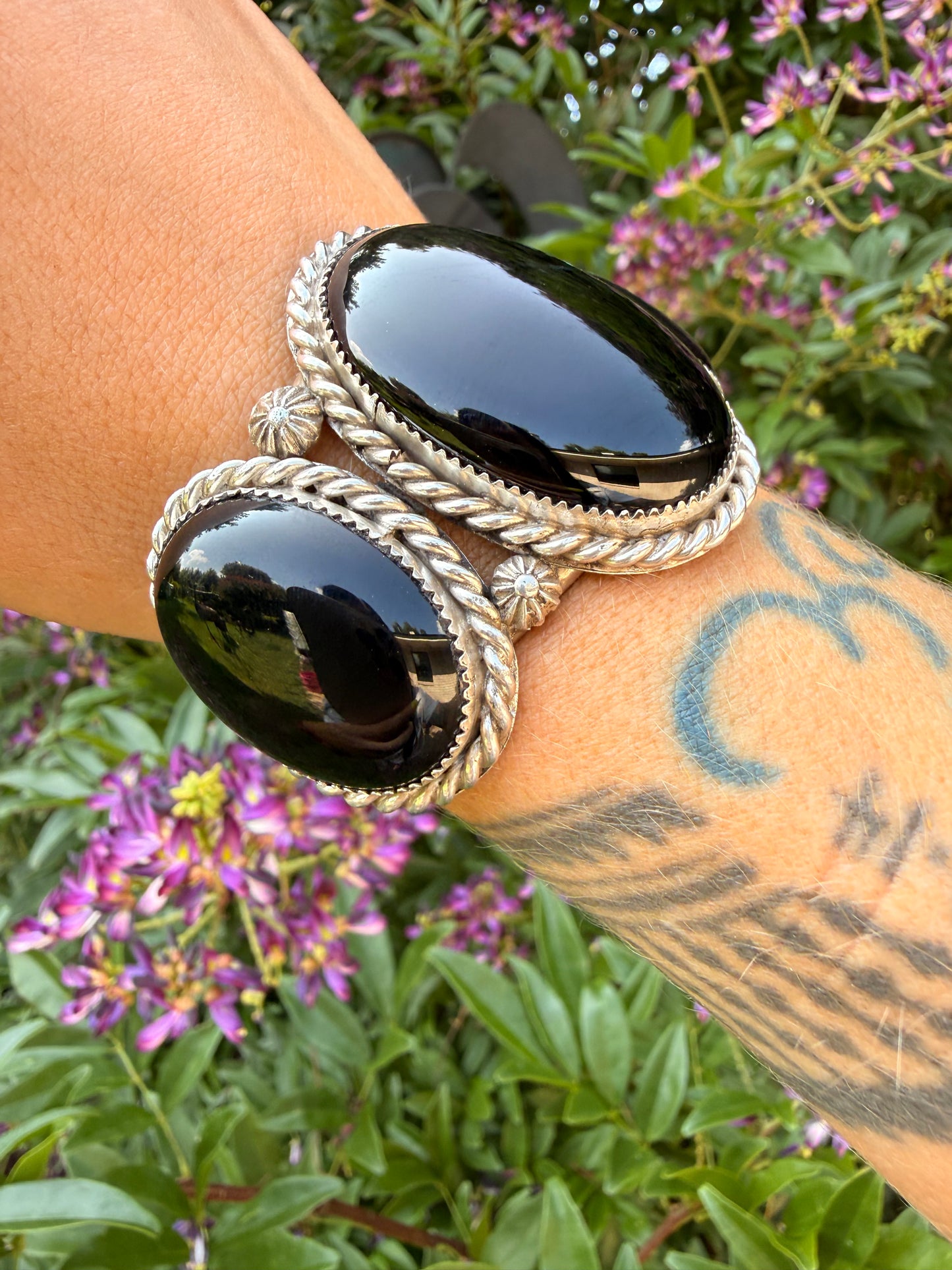GIANT Black Onyx Cuff
