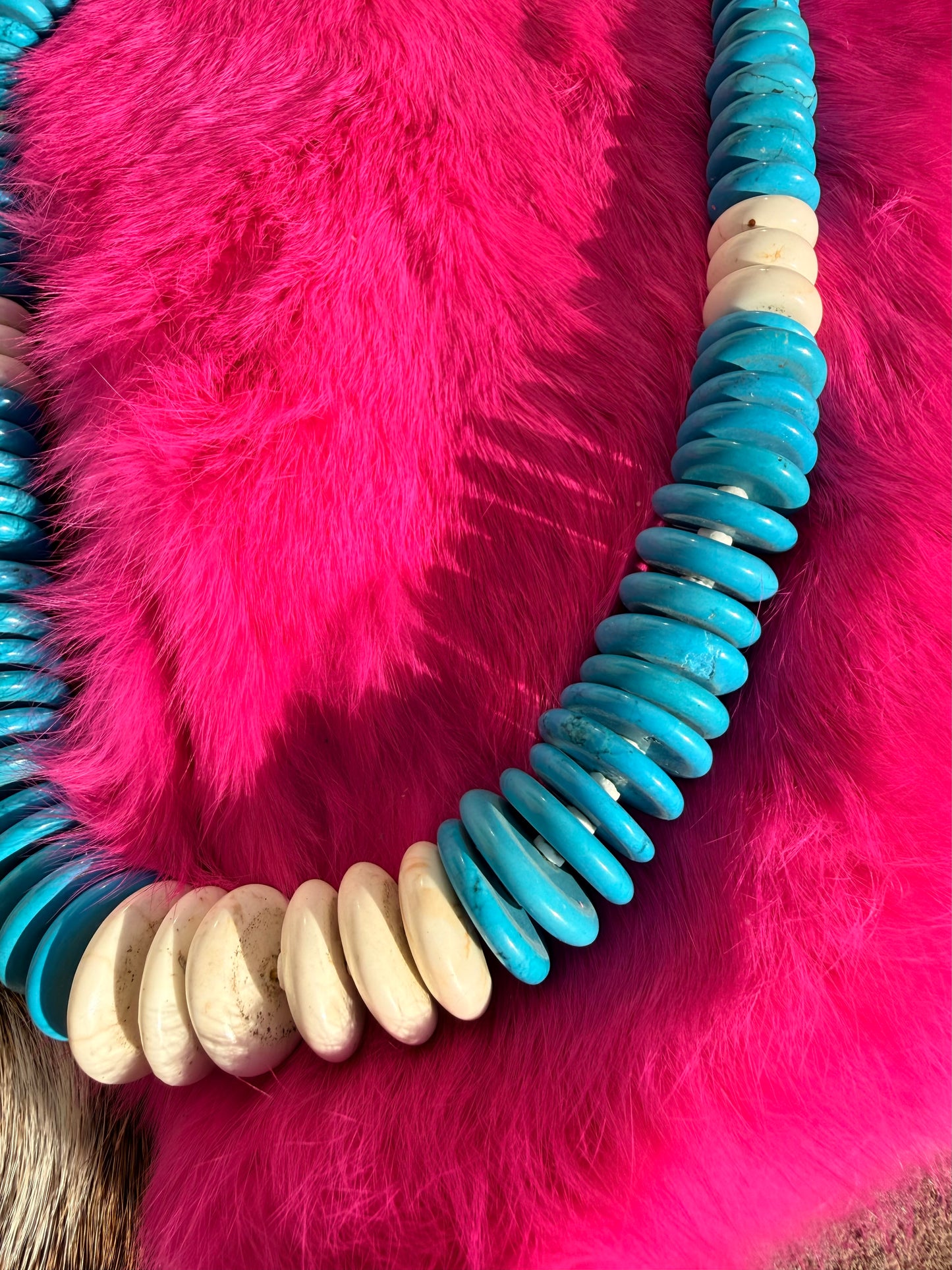 Turquoise beaded necklace