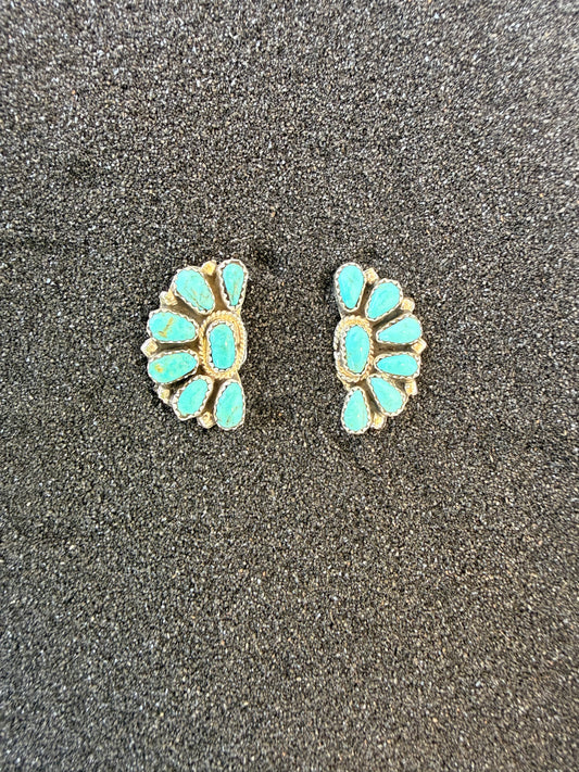 Cluster post earrings
