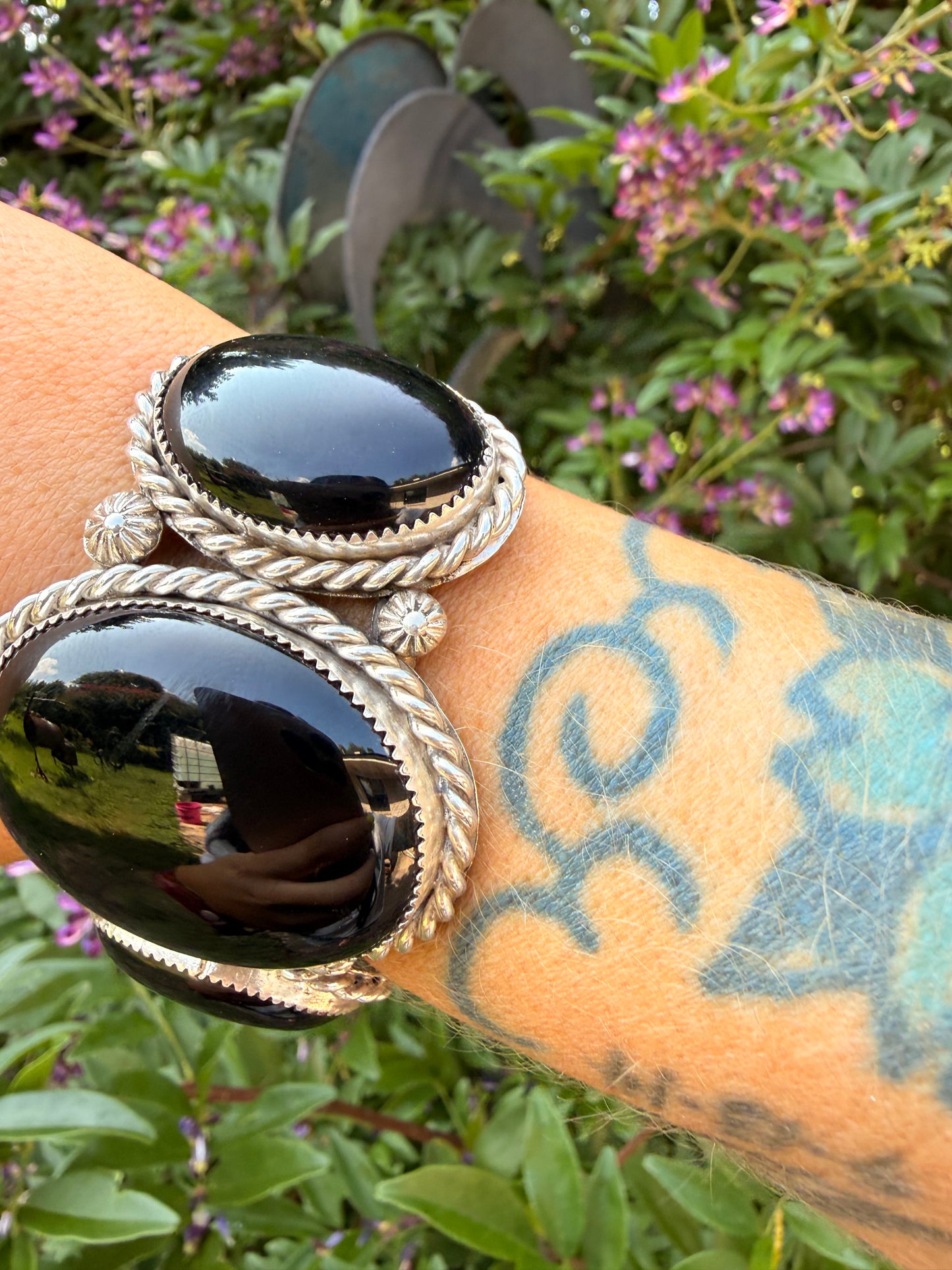 GIANT Black Onyx Cuff