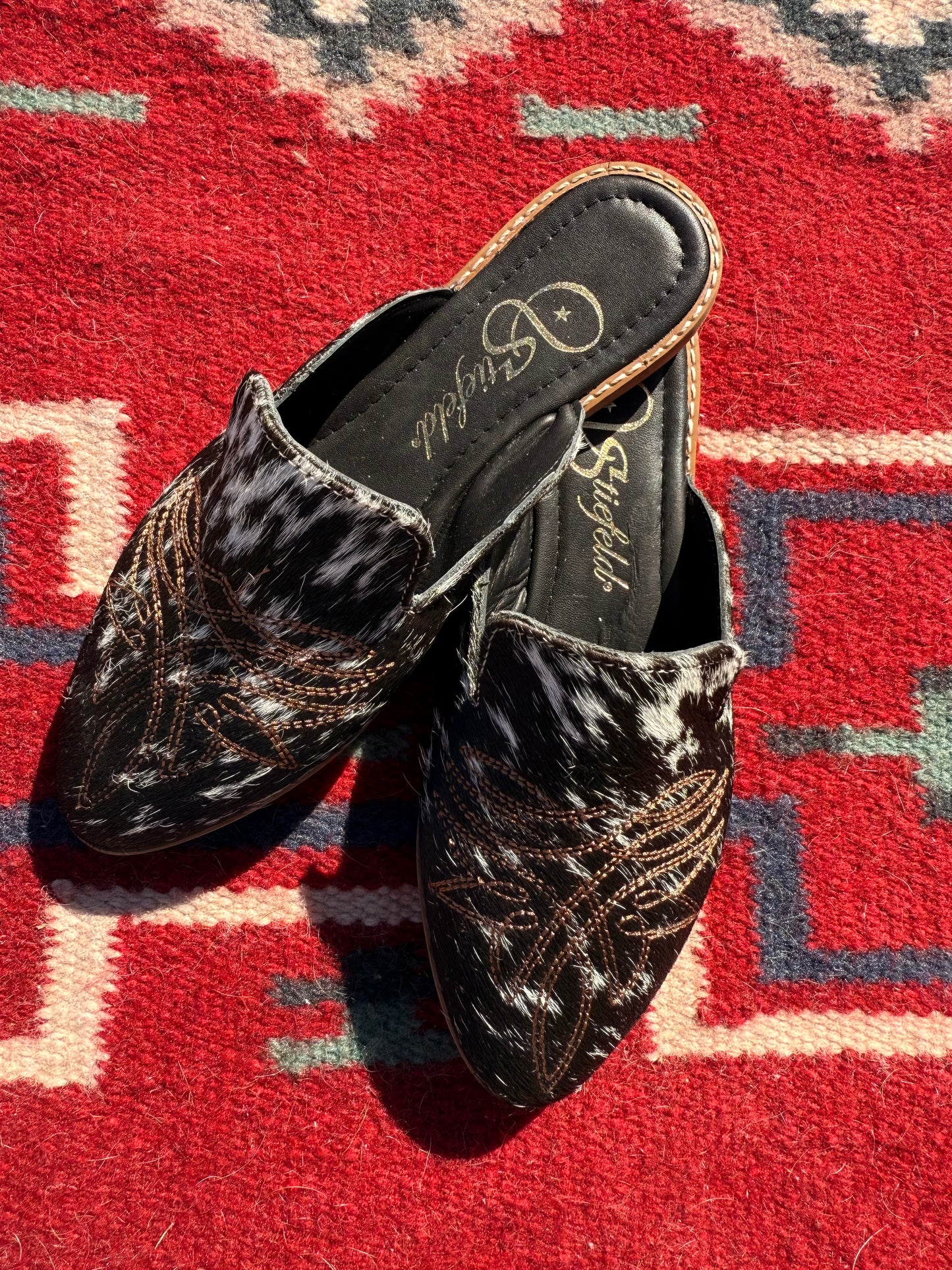Size 6 Cowhide Mules
