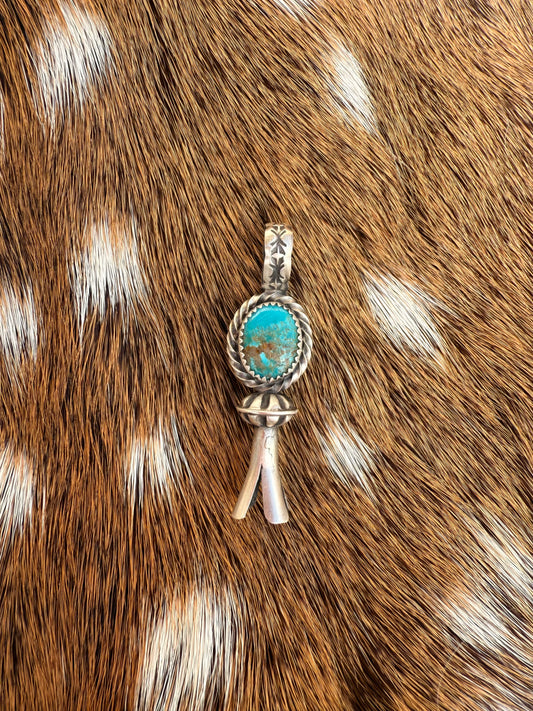 Kingmen Turquoise squash pendant