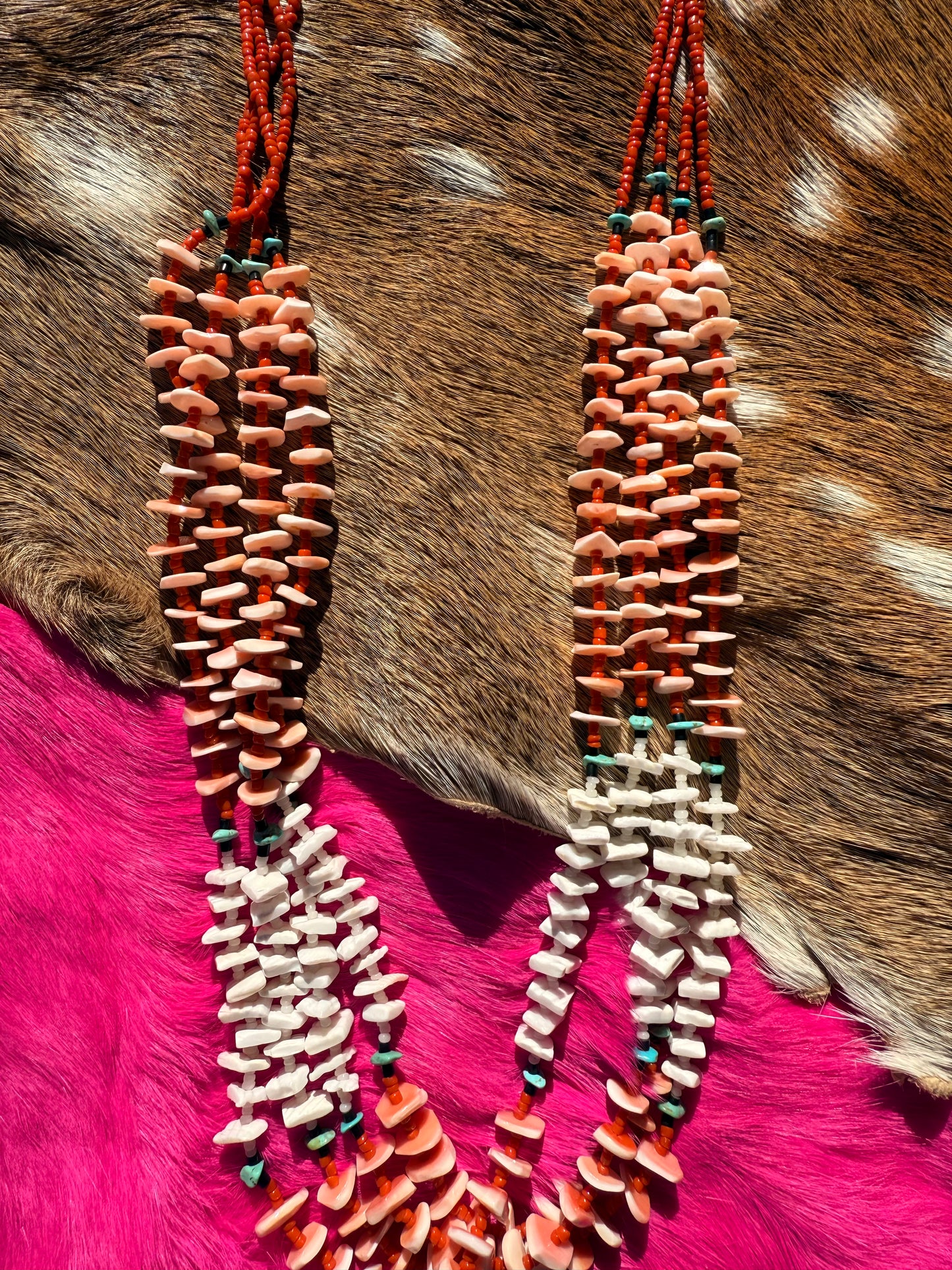 Vintage Shell & beaded necklace