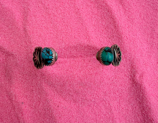 Turquoise & Concho Stacker cuff