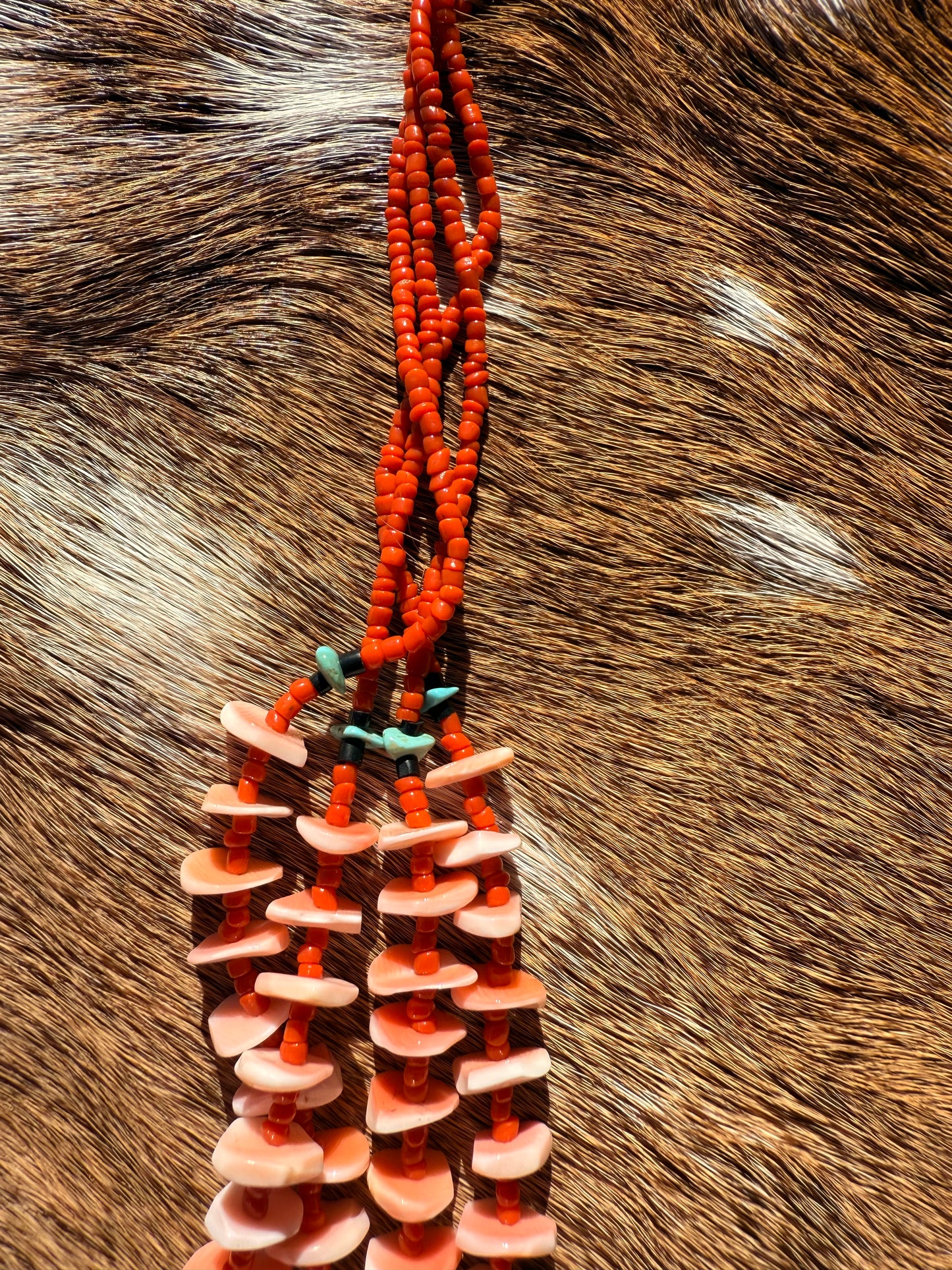 Vintage Shell & beaded necklace