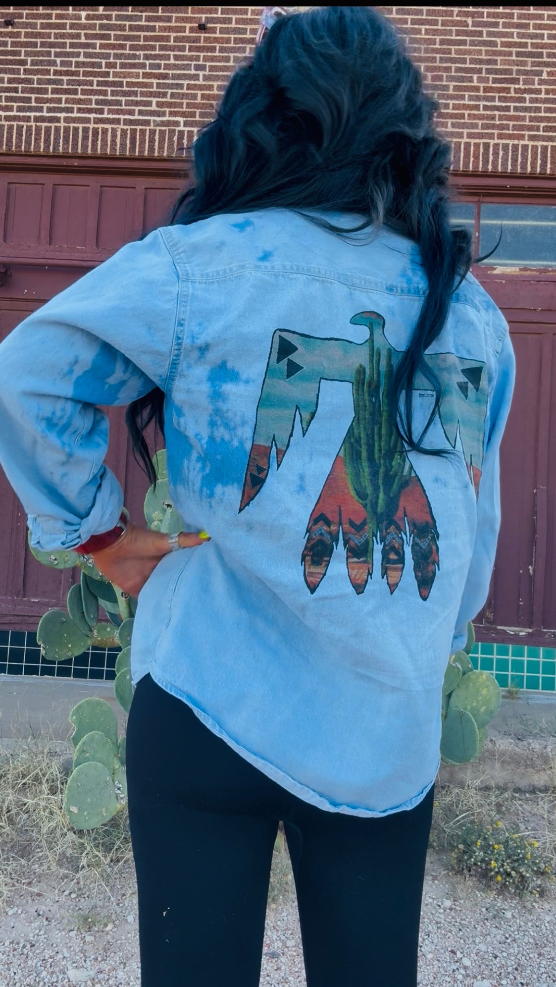 Thunderbird Denim Bleached Button up