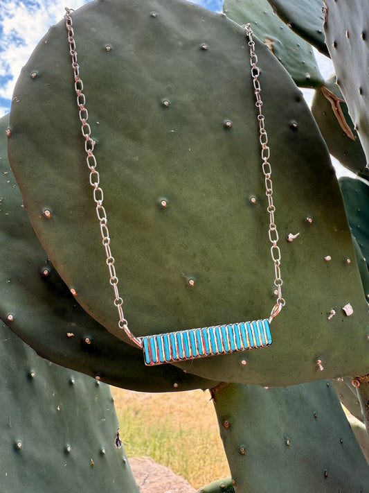 Bar Inlay Necklace