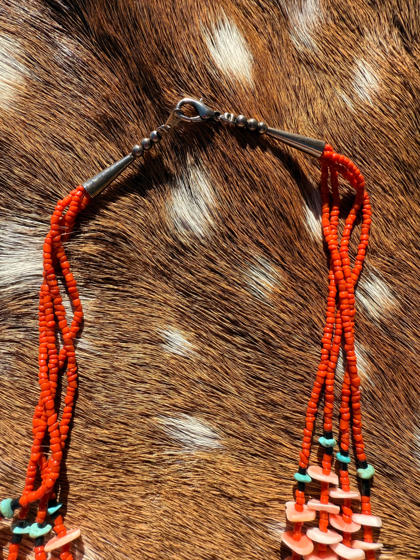 Vintage Shell & beaded necklace