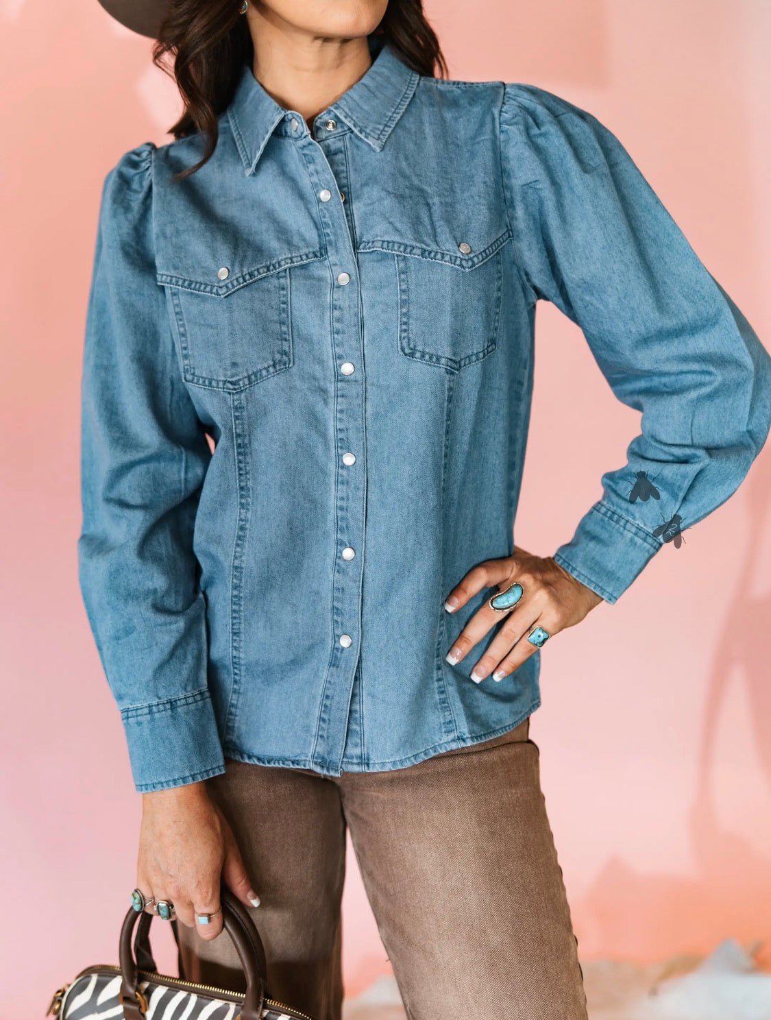 Ranch Heiress Denim Button up