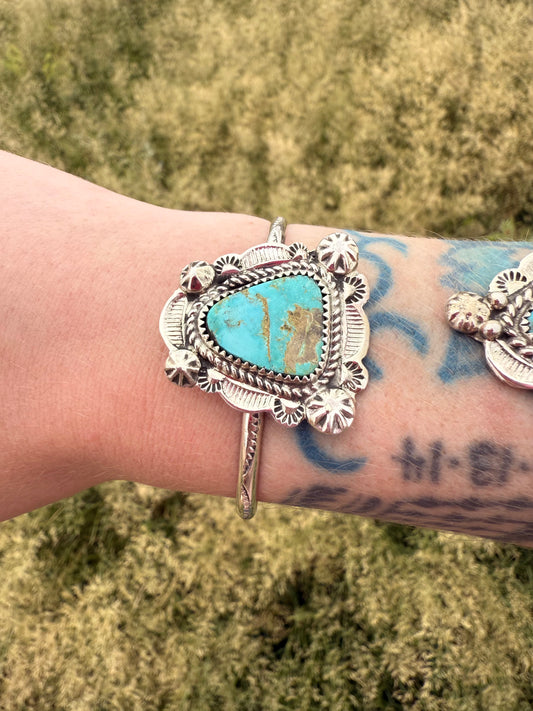 Christina Yazzie Turquoise cuff