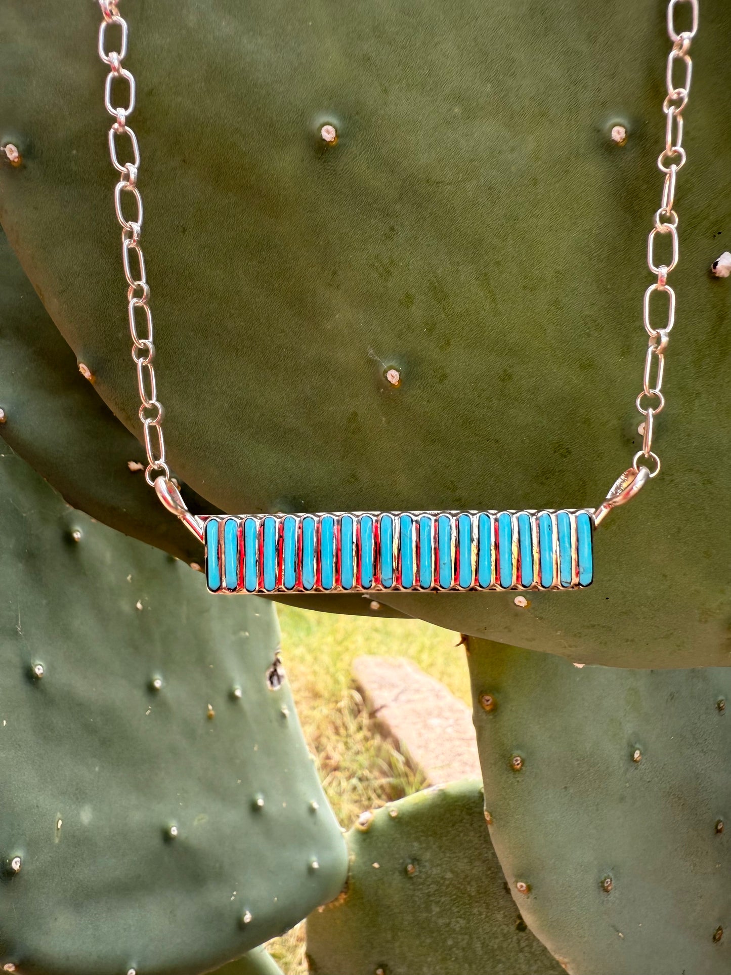 Bar Inlay Necklace