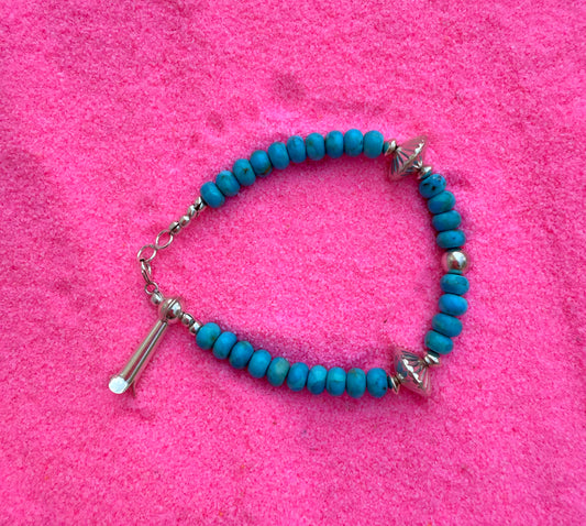 Turquoise & Blossom Bracelet