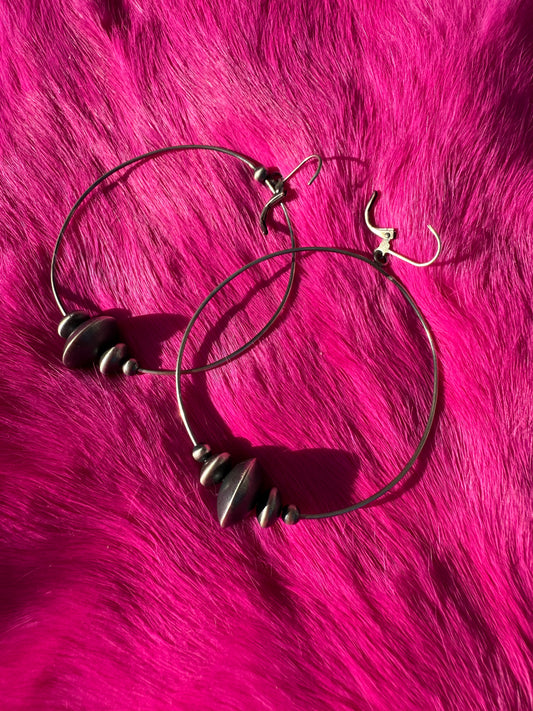 Bead Hoop Earrings