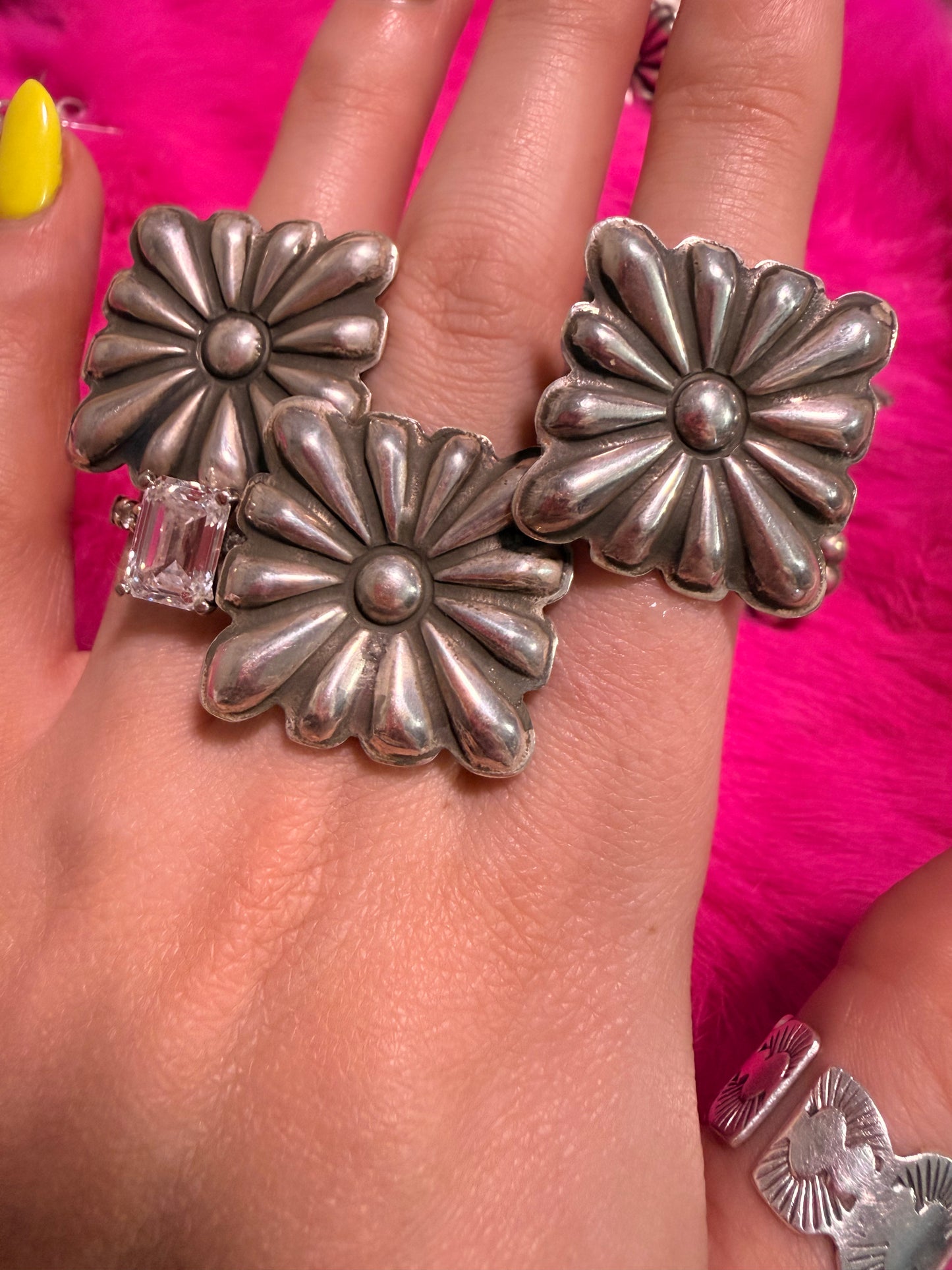 Adjustable Square Concho Ring