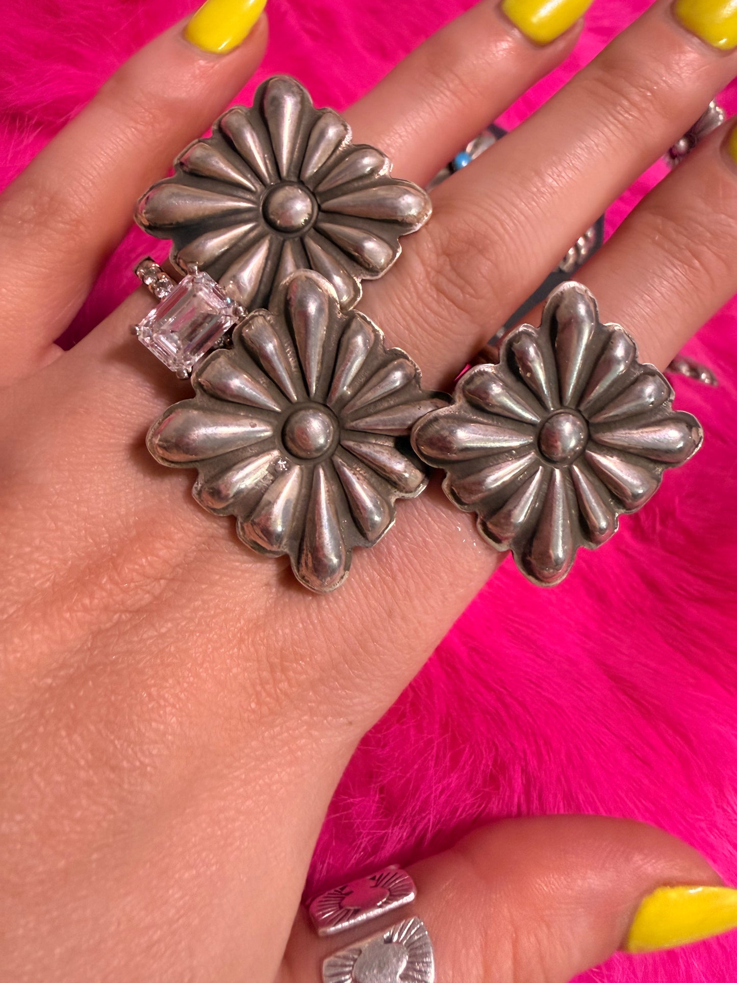 Adjustable Square Concho Ring