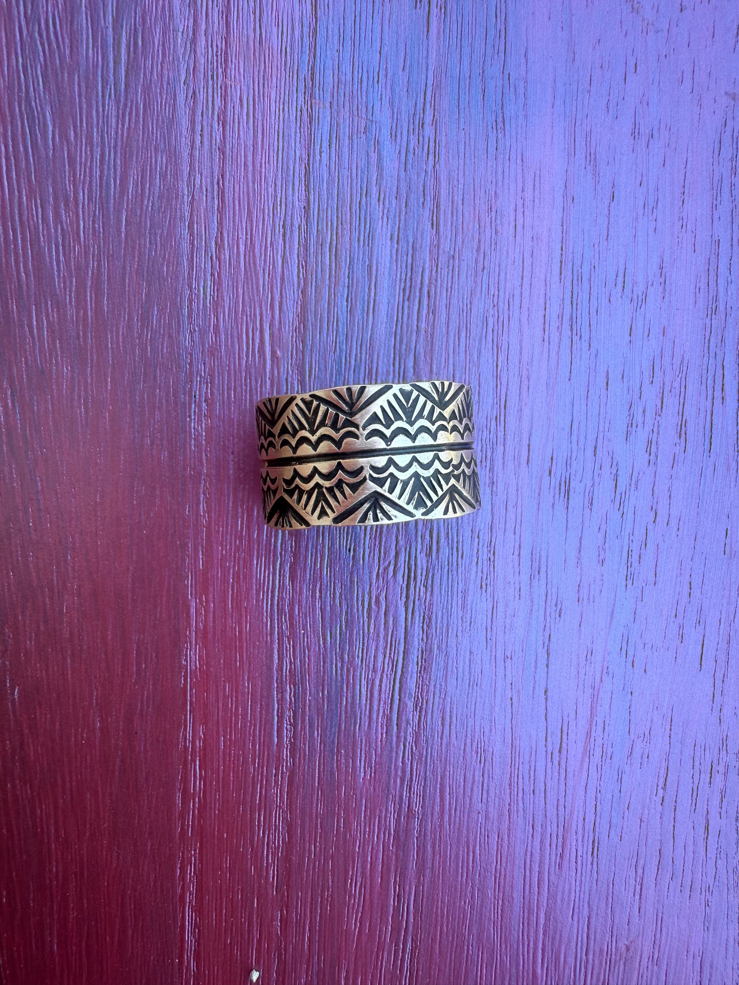 Size 13 Cigar band Ring