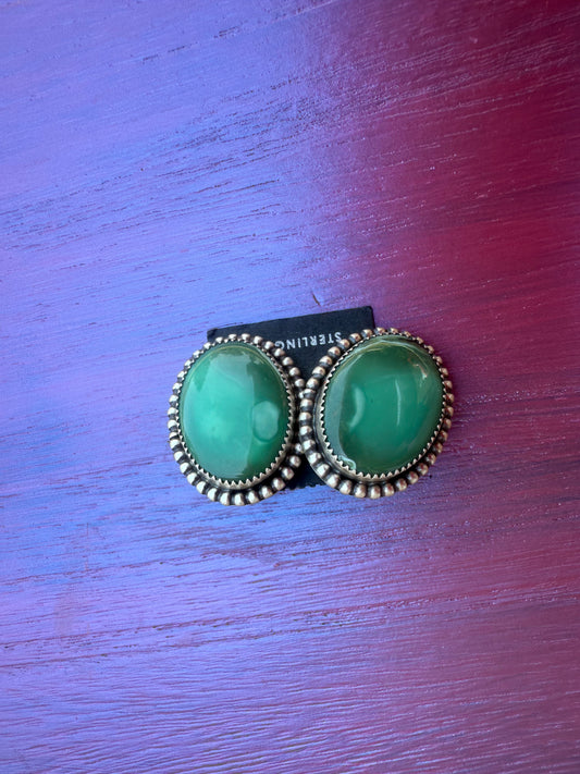 Lone mountain Turquoise earrings